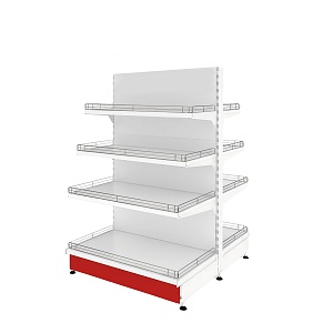 картинка Стеллаж островной торговый Купец 600x500x1450 4 полки